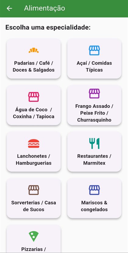 Especialidades da categoria Alimentação.